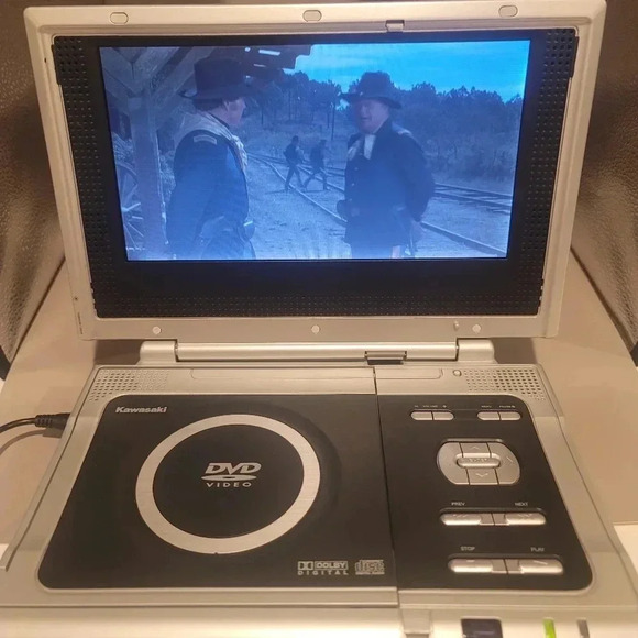 Kawasaki PVS10921 Portable DVD Player 9" LCD Screen TESTED 12V ADAPTER NOT INC. - Picture 6 of 6